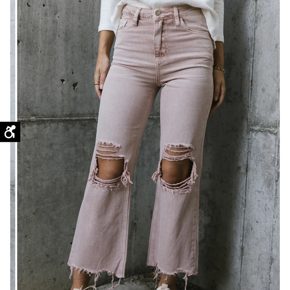 Vervet Leslie cropped jeans